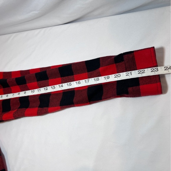 Design in Italy Red-Black Buffalo 🦬 Plaid Shirt-Size Small - Picture 7 of 7